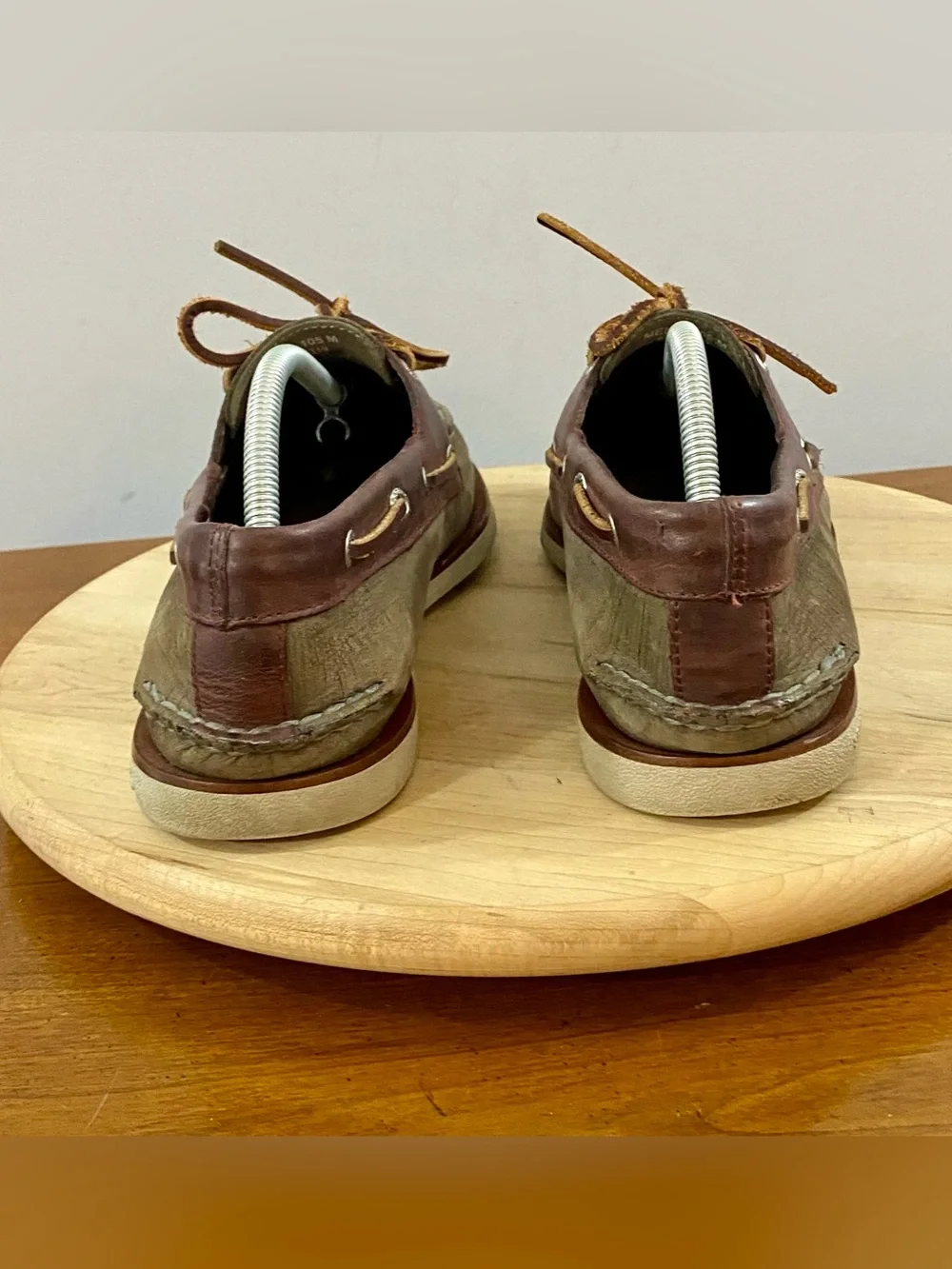 Sperry Gold Cup Mens 10.5 M Original Boat Shoes Two Tone Leather Brown Top-Sider